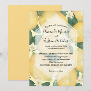 Watercolor Lemons Hochzeitseinladungen