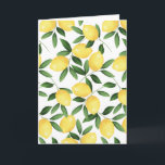 WATERCOLOR LEMONS KARTE<br><div class="desc">ALLOVER WATERCOLOR LEMON PATTER</div>
