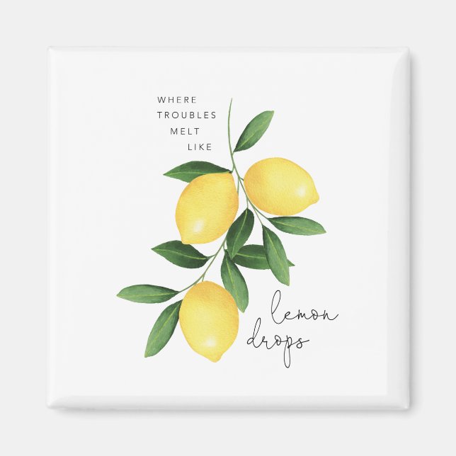 WATERCOLOR LEMONS MAGNET (Vorne)