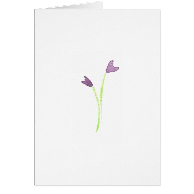 Watercolor-lila Lilien (Vorne)