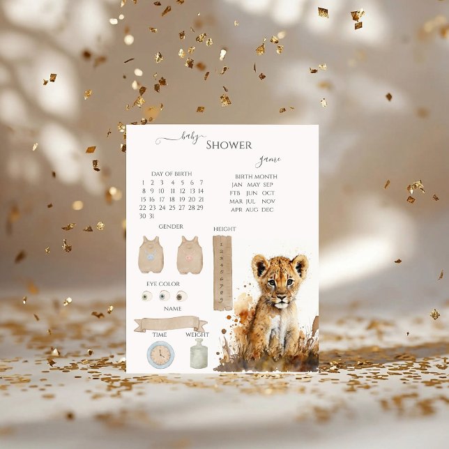 Watercolor Lion King`s Baby Showspiel (Von Creator hochgeladen)