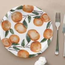 Watercolor Little Cutie Orange Citrus 