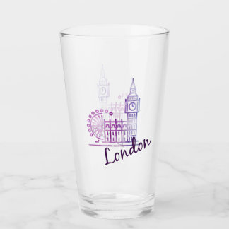 Watercolor London Glas