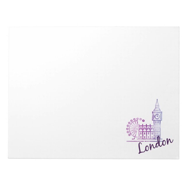 Watercolor London Notizblock (Vorderseite)