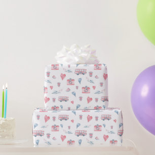 Watercolor London Pattern Geschenkpapier