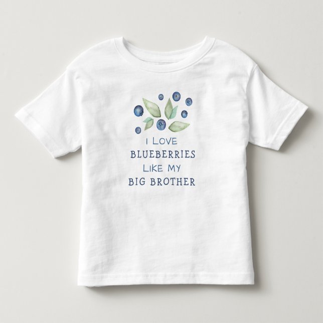 Watercolor Love Blueberries  Kleinkind T-shirt (Vorderseite)