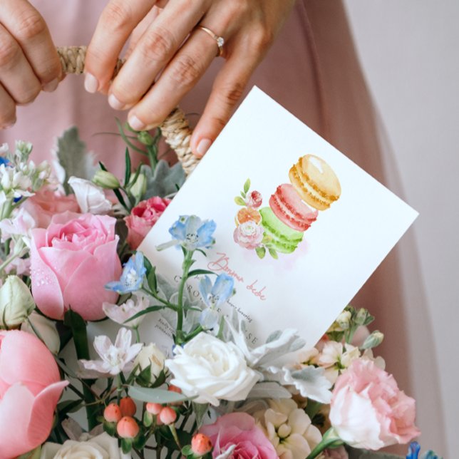 Watercolor Macaroons Baby Dusche Einladung (Von Creator hochgeladen)
