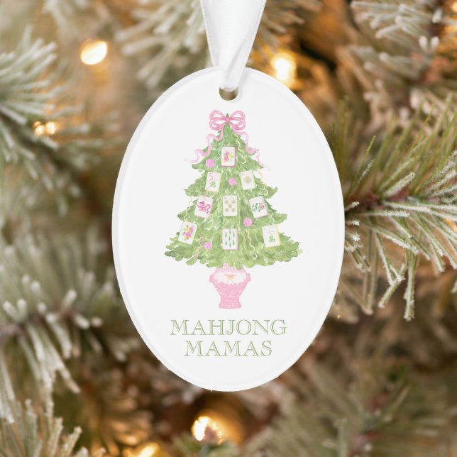 Watercolor Mahjong Christmas Tree Party (Arbre)