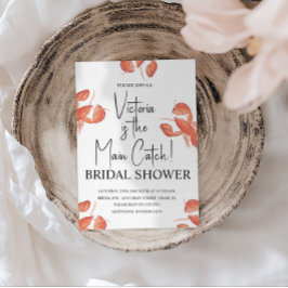 Watercolor Main Catch Lobster Bridal Shower Einladung