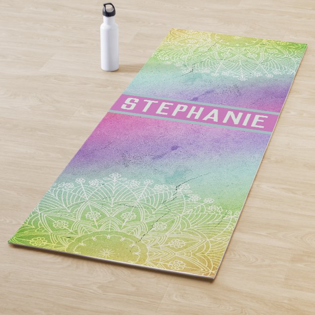 Watercolor Mandala Yogamatte (Beispiel)
