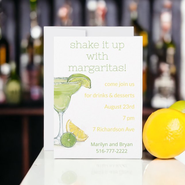 Watercolor Margarita Cocktail Party Invitation (Créateur téléchargé)