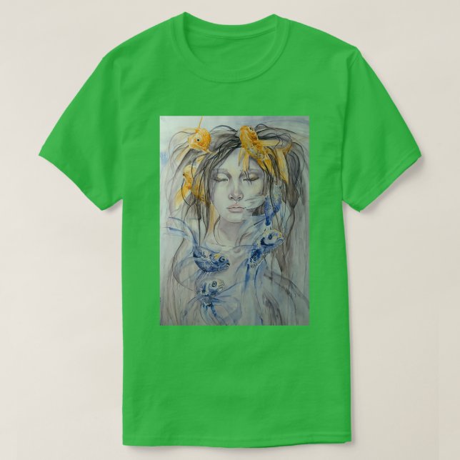 Watercolor Mermaid T-Shirt (Design vorne)