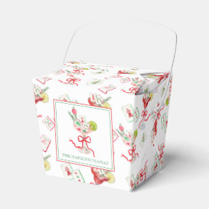 Watercolor Merry Mahjong Weihnachtscocktail Party Geschenkschachtel
