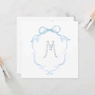 Watercolor-Monogramm-Flasche Einladung