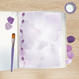 Watercolor Morada Scrapbook