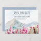 Watercolor Mountain Wildflower Meadow Save The Date (Vorne/Hinten)