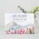 Watercolor Mountain Wildflower Meadow Save The Date (Stehend Vorderseite)