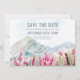 Watercolor Mountain Wildflower Meadow Save The Date (Vorderseite)