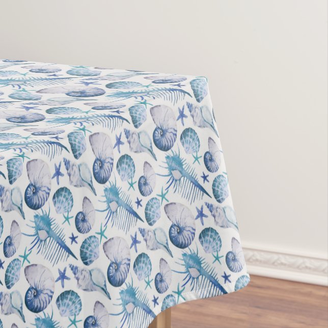 Watercolor-Muscheln Tischdecke (Beispiel)