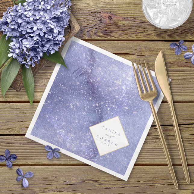 Watercolor-Namen für Hochzeiten Peri-ID954 Serviette (Von Creator hochgeladen)