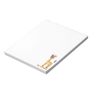 Watercolor-niedliche Baby-Giraffe Notizblock
