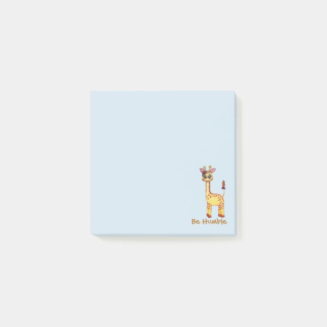 Watercolor-niedliche Baby-Giraffe Post-it Klebezettel (Vorderseite)
