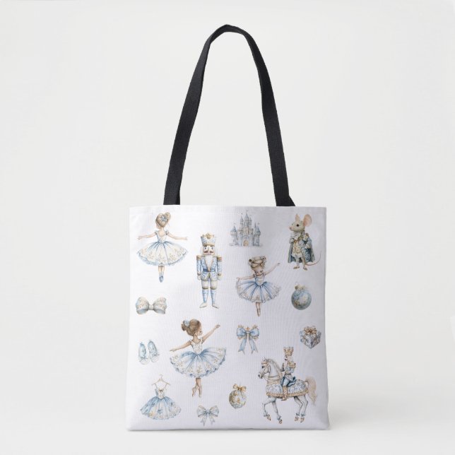 Watercolor Nutcracker Ballet Muster Tasche (Vorderseite)