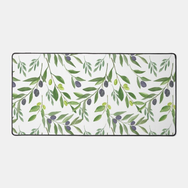 Watercolor Olive Pattern (Recto)