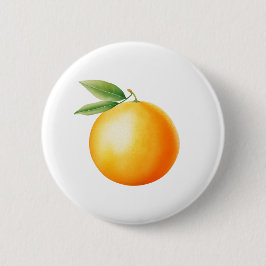 Watercolor Orange Button