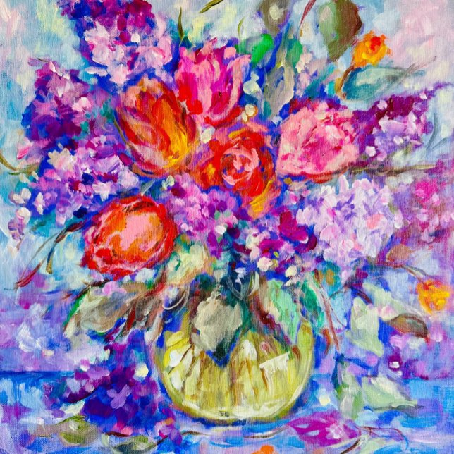 Watercolor Original Danke Business Card Mini Visitenkarte (Von Creator hochgeladen)