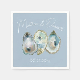 Watercolor Oyster  Serviette