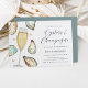 Watercolor Oysters & Champagner Engagement Party Einladung (Von Creator hochgeladen)
