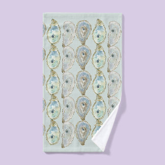 Watercolor Oysters Handtuch