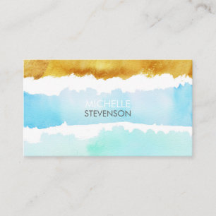 Watercolor & Paint Interior Design Business Cards Visitenkarte