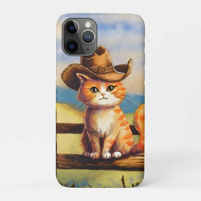 Watercolor Painted Cat Dad Case-Mate iPhone Hülle (Rückseite)