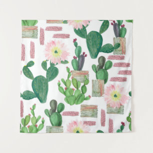 Watercolor painting seamless pattern. Watercolour  Wandteppich