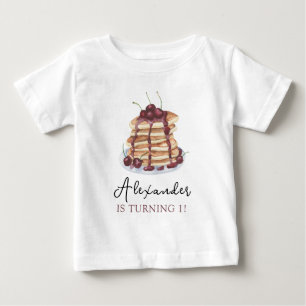 Watercolor Pancakes Geburtstagsparty Baby T-shirt