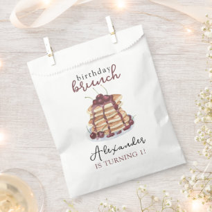 Watercolor Pancakes Geburtstagsparty Geschenktütchen