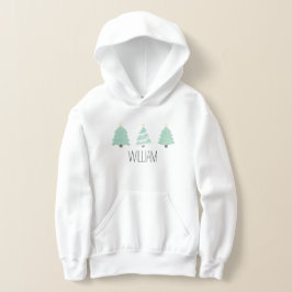 Watercolor Pastel Christmas Tree Hoodie