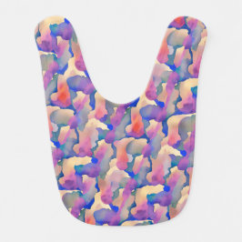 Watercolor Pattern Baby Bib Babylätzchen