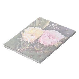 WATERCOLOR PEAR CACTUS NOTIZBLOCK