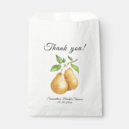 Watercolor Perfect Pear Danke Brautparty Geschenktütchen