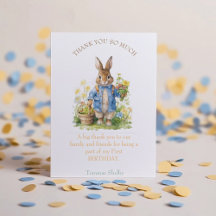 Watercolor Peter Rabbit Birthday