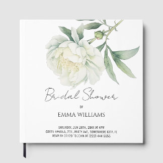 Watercolor-Pfingstrose-Blume | Brautparty Gästebuch