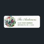 Watercolor Pine Cone Ball Christmas Bird Return<br><div class="desc">Überraschen Sie Ihre nahen und machen Sie die Feier unvergesslich mit dieser Kollektion: https://www.zazzle.com/collections/christmas_foliage_and_red_bird-119795290618938161?rf=238259176291992805 Für weitere Anpassungen klicken Sie bitte auf den Link "Weiter" und verwenden Sie unser Design-Tool,  um diese Vorlage zu modifizieren.</div>