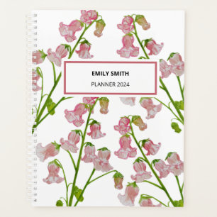Watercolor Pink Florals Wöchentlicher Planer