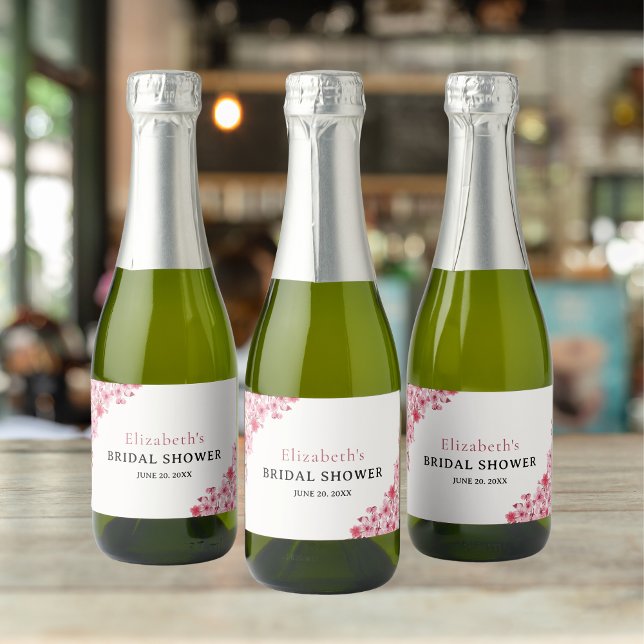 Watercolor Pink Sakura Flowers, Bridal Shower (Von Creator hochgeladen)