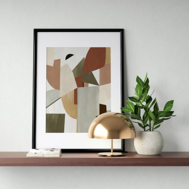 Watercolor poster Abstract Geometrical modern art (Von Creator hochgeladen)