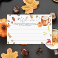 Watercolor Pumpkin Coffee Wer bin ich?