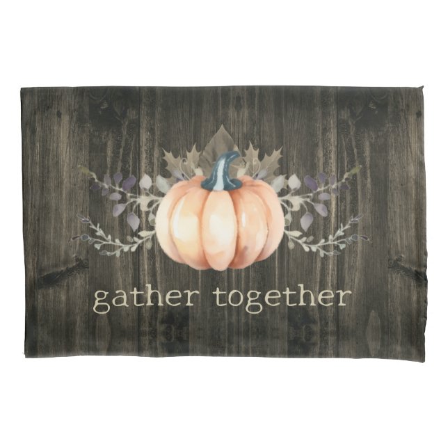 Watercolor Pumpkin Kissenbezug (Vorderseite)